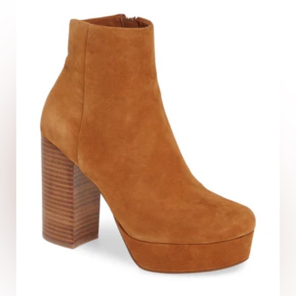 Steve Madden Shoes - Steve Madden Gratify Booties in Cognac Suede